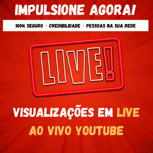 Comprar Visualizações em Live ao Vivo YouTube
